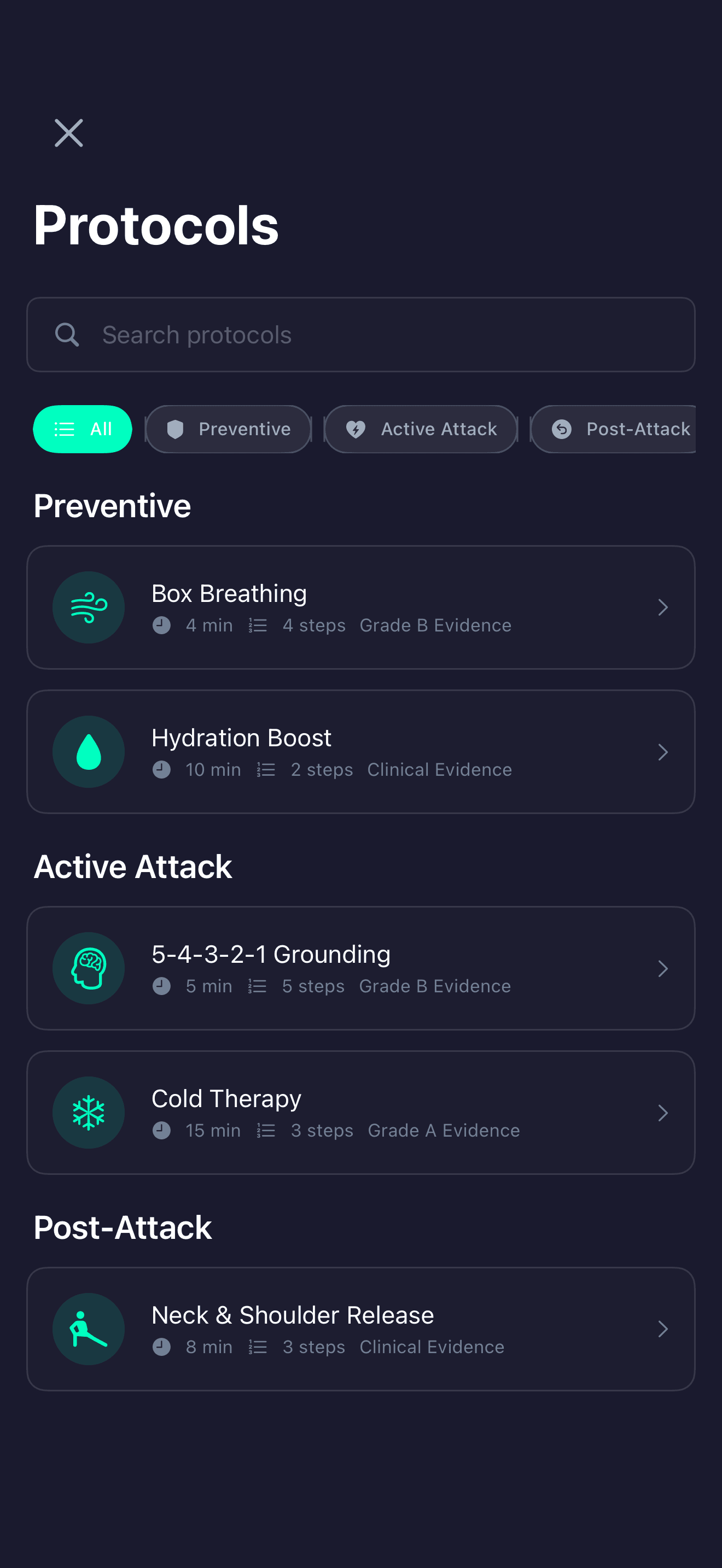 ProAct Intervention Protocols - Preventive and Active Attack Strategies